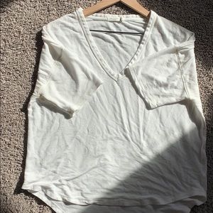 RAG & BONE White V Neck Tee